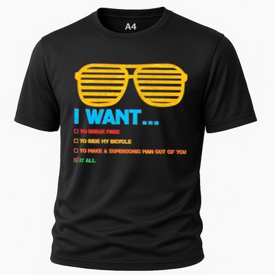 I Want To Break Free Ride Bicycle Want It All Performance Shirt