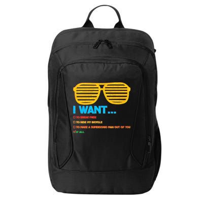 I Want To Break Free Ride Bicycle Want It All City Backpack