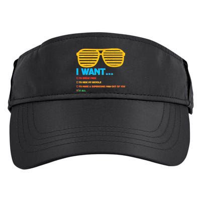 I Want To Break Free Ride Bicycle Want It All Adult Drive Performance Visor