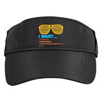 I Want To Break Free Ride Bicycle Want It All Adult Drive Performance Visor