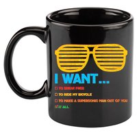 I Want To Break Free Ride Bicycle Want It All 11oz C Handle Ceramic Mug