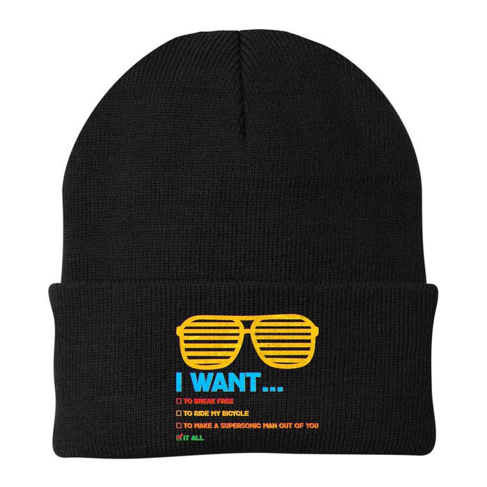 I Want To Break Free Ride Bicycle Want It All Beanie