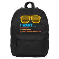I Want To Break Free Ride Bicycle Want It All 16 in Basic Backpack