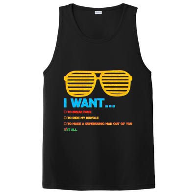 I Want To Break Free Ride Bicycle Want It All PosiCharge Competitor Tank