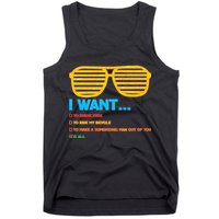 I Want To Break Free Ride Bicycle Want It All Tank Top