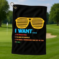 I Want To Break Free Ride Bicycle Want It All Golf Towel