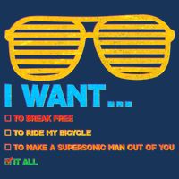 I Want To Break Free Ride Bicycle Want It All Infant Baby Jersey Bodysuit