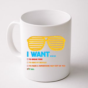 I Want To Break Free Ride Bicycle Want It All Coffee Mug