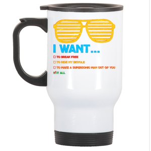 I Want To Break Free Ride Bicycle Want It All Stainless Steel Travel Mug