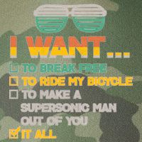 I Want To Break Free To Ride My Bicycle It All Sunglasses Legacy Tie Dye Trucker Hat