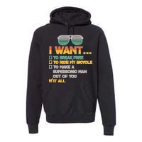 I Want To Break Free To Ride My Bicycle It All Sunglasses Premium Hoodie