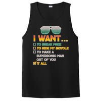 I Want To Break Free To Ride My Bicycle It All Sunglasses PosiCharge Competitor Tank