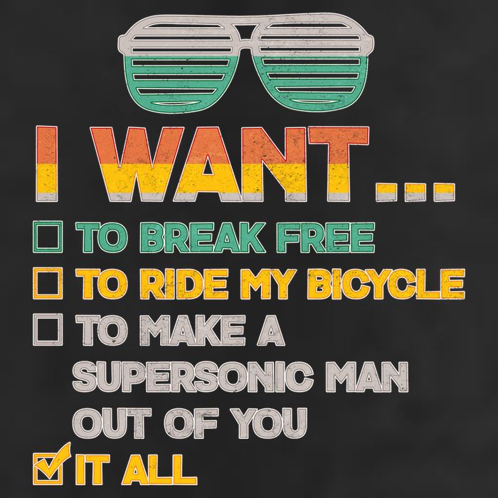 I Want To Break Free To Ride My Bicycle It All Sunglasses Trucker Hat