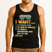 I Want To Break Free To Ride My Bicycle It All Sunglasses Tank Top