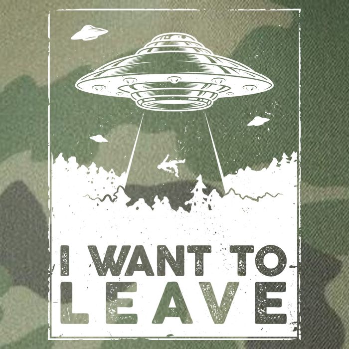I Want To Leave UFO Alien Legacy Tie Dye Trucker Hat