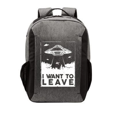 I Want To Leave UFO Alien Vector Backpack