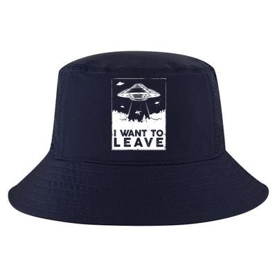 I Want To Leave UFO Alien Cool Comfort Performance Bucket Hat