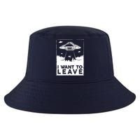 I Want To Leave UFO Alien Cool Comfort Performance Bucket Hat