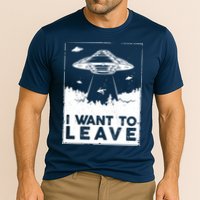 I Want To Leave UFO Alien Performance Shirt