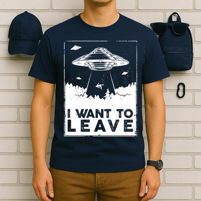 I Want To Leave UFO Alien T-Shirt