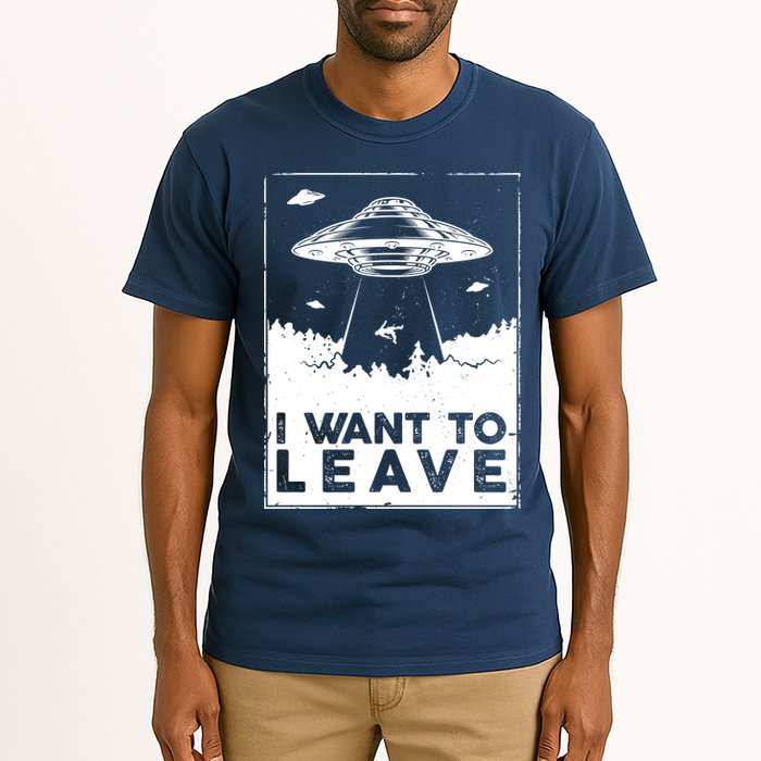 I Want To Leave UFO Alien Tall T-Shirt
