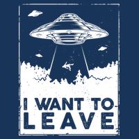 I Want To Leave UFO Alien Premium T-Shirt