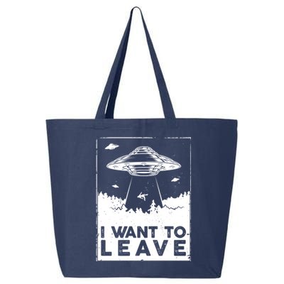 I Want To Leave UFO Alien 25L Jumbo Tote