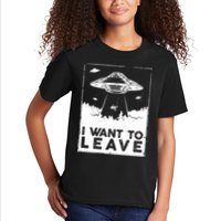 I Want To Leave UFO Alien Kids T-Shirt