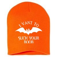 I Want To Suck Your Boob Short Acrylic Beanie