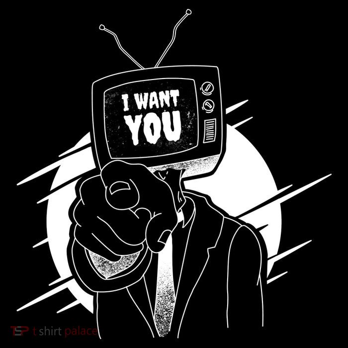 I Want You Television Retro Funny Bucket Hat