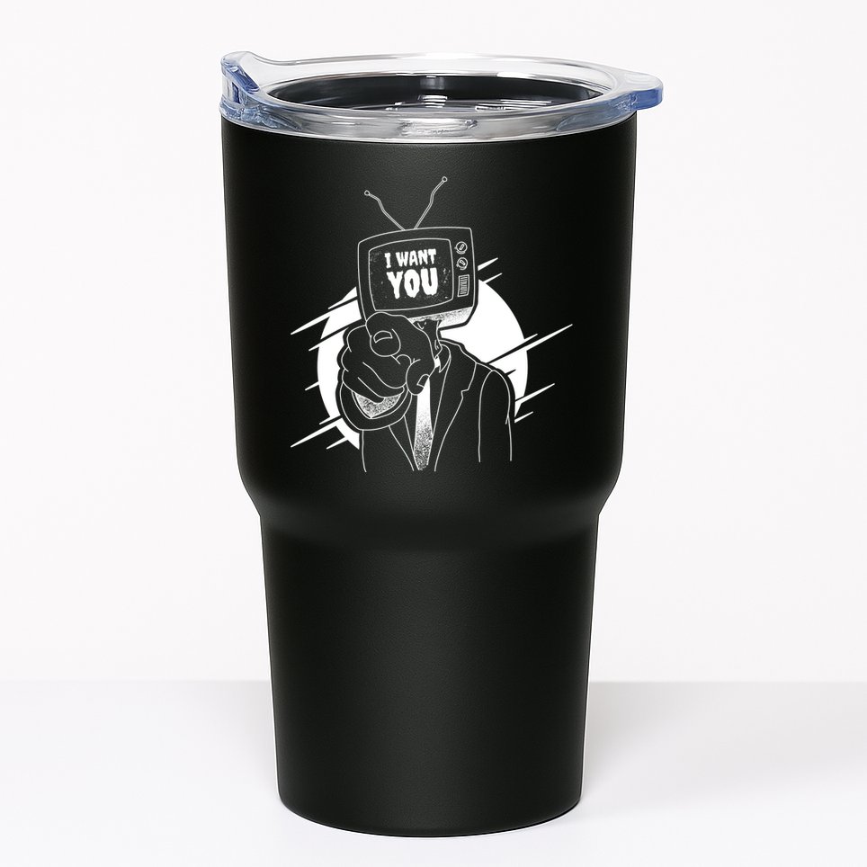 I Want You Television Retro Funny Tumbler