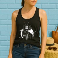 I Want You Television Retro Funny Womens Tank Top