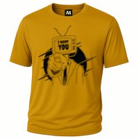 I Want You Television Retro Funny Cooling Performance Crew T-Shirt