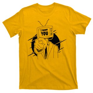 I Want You Television Retro Funny T-Shirt