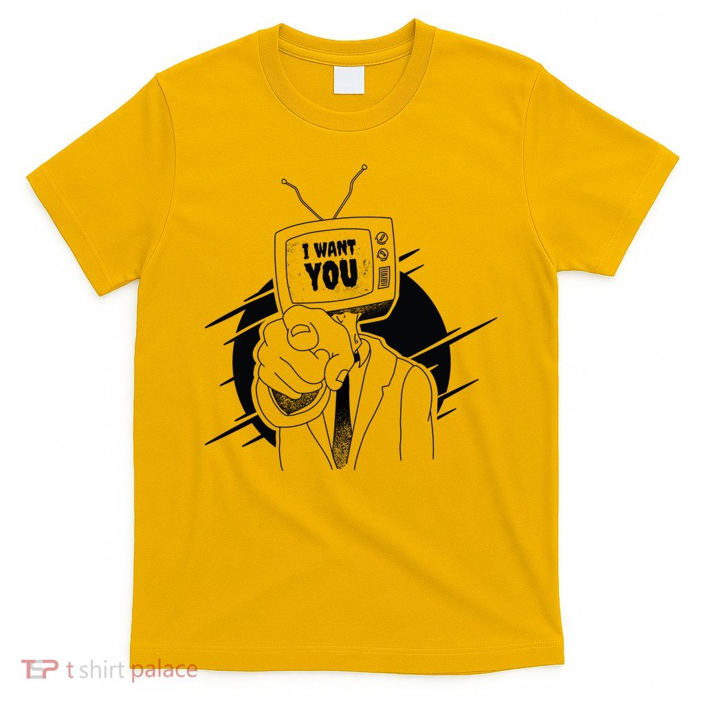 I Want You Television Retro Funny T-Shirt