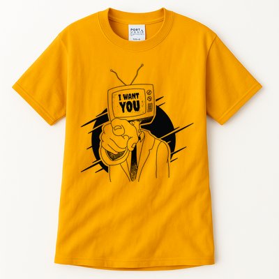 I Want You Television Retro Funny Tall T-Shirt