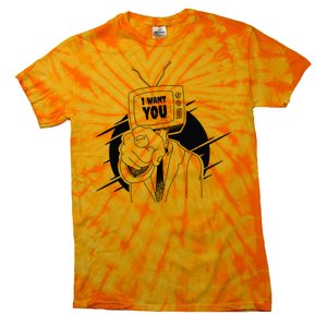 I Want You Television Retro Funny Tie-Dye T-Shirt