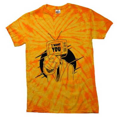 I Want You Television Retro Funny Tie-Dye T-Shirt