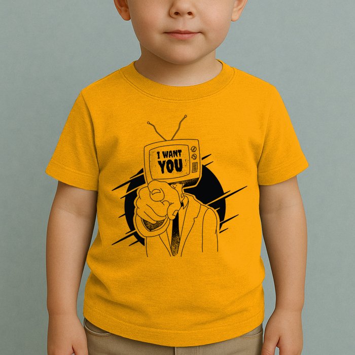 I Want You Television Retro Funny Toddler T-Shirt