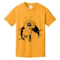 I Want You Television Retro Funny Kids T-Shirt