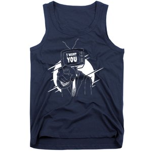 I Want You Television Retro Funny Tank Top