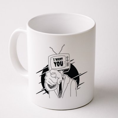 I Want You Television Retro Funny Coffee Mug