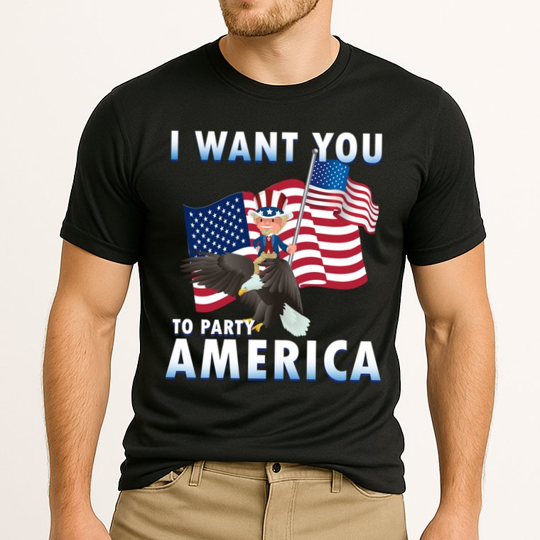I Want You To Party America Performance Shirt
