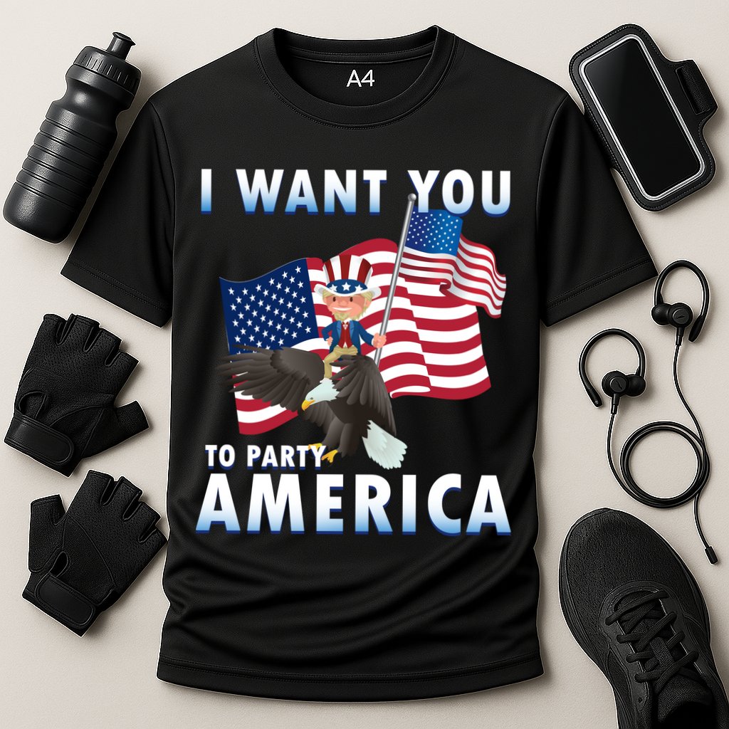 I Want You To Party America Performance Shirt