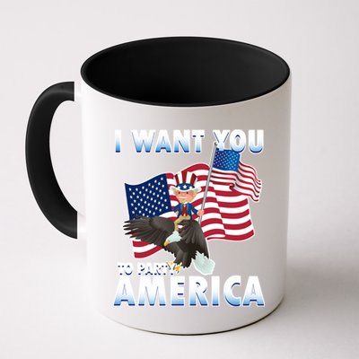 I Want You To Party America Mug