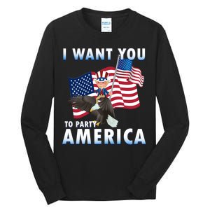 I Want You To Party America Tall Long Sleeve T-Shirt