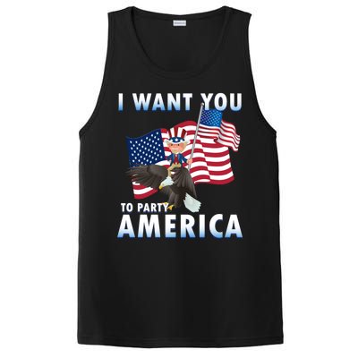 I Want You To Party America PosiCharge Competitor Tank