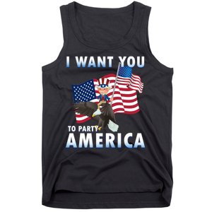 I Want You To Party America Tank Top