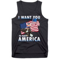 I Want You To Party America Tank Top