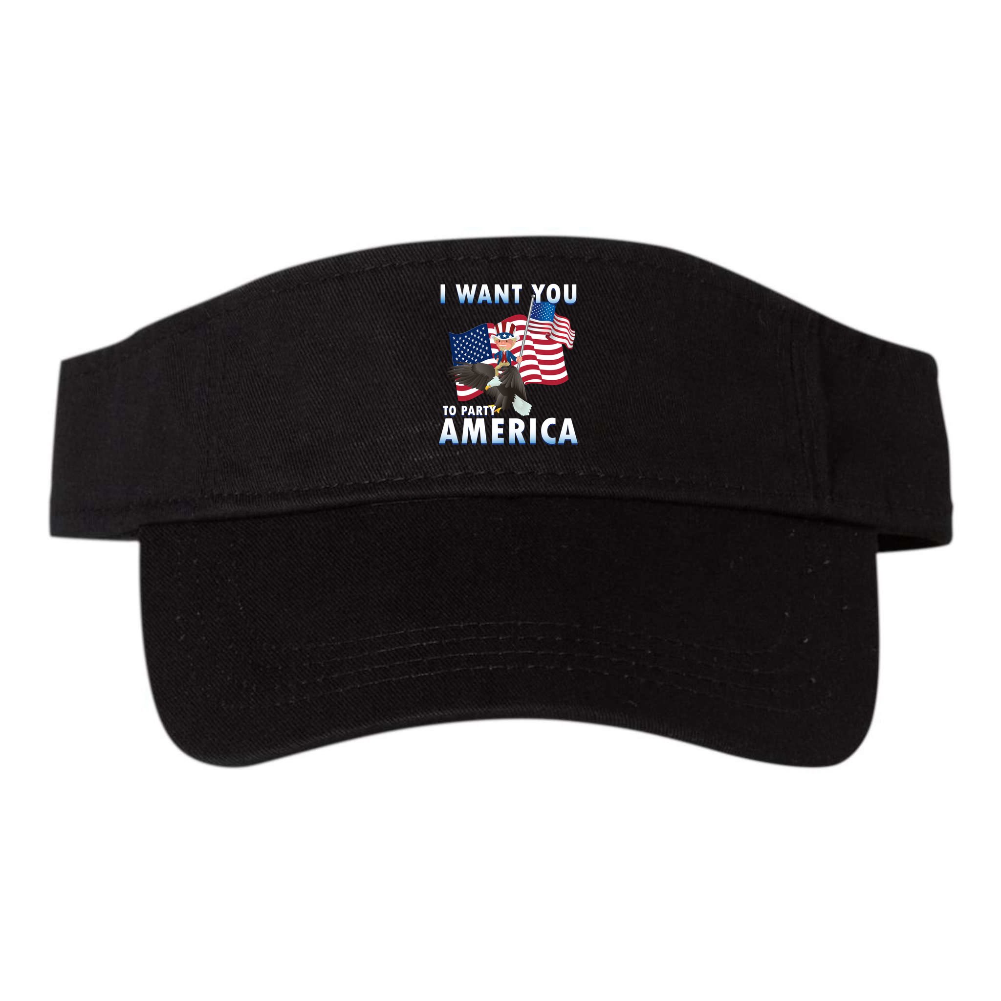 I Want You To Party America Visor